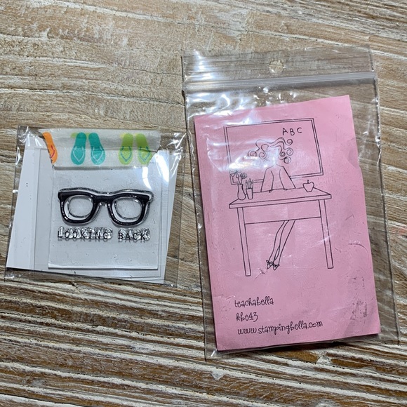 COPY - Set of 2 crafting stamps for card making scrapbooking planners teacher s… - Picture 8 of 9